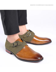 Masculino Leather Brown Black Elegant Luxury Suit Shoes