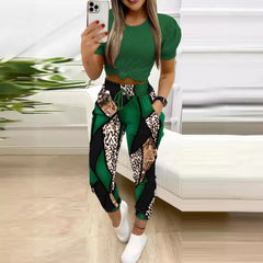 Short Sleeved Two Piece Set 2024 Elegant And Fashion Women Suit