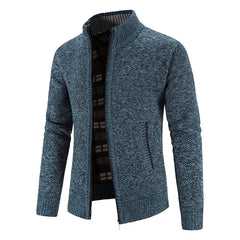Sweater Jacket  Cold Coat Fleece Zipper Cardigan