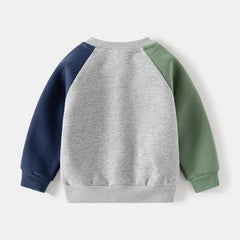 Patchwork Kids Boys Two-Piece Sets Tracksuit Outfits Tops Pants