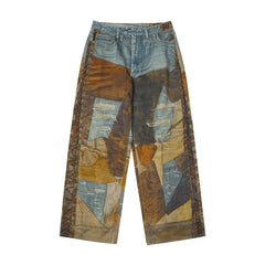 Design High-End Jeans for Men and Women Loose Cool Straight Wide Leg Casual Trousers