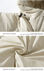Padded Lightweight Plump Warm Waterproof Hooded down jacket