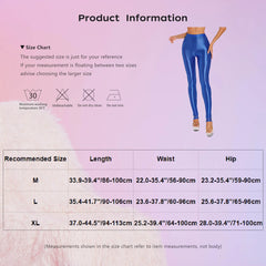 Glossy Tummy Control Sport Jogging Pants