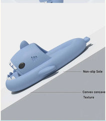 Kids Slippers Shark Flip Flops Soft Sole Cartoon