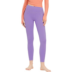 Yoga Leggings Solid Color High Waisted Skinny Joggers Tummy Control Workout