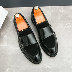 Leather Loafers Low Cut Daily Men's Driving Shoes Non Slip