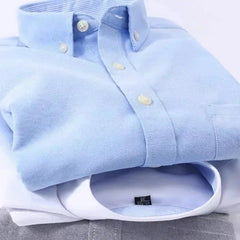 Oxford textile long sleeve slim fit shirt