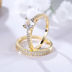 Antique Classic Ring Set 2pcs