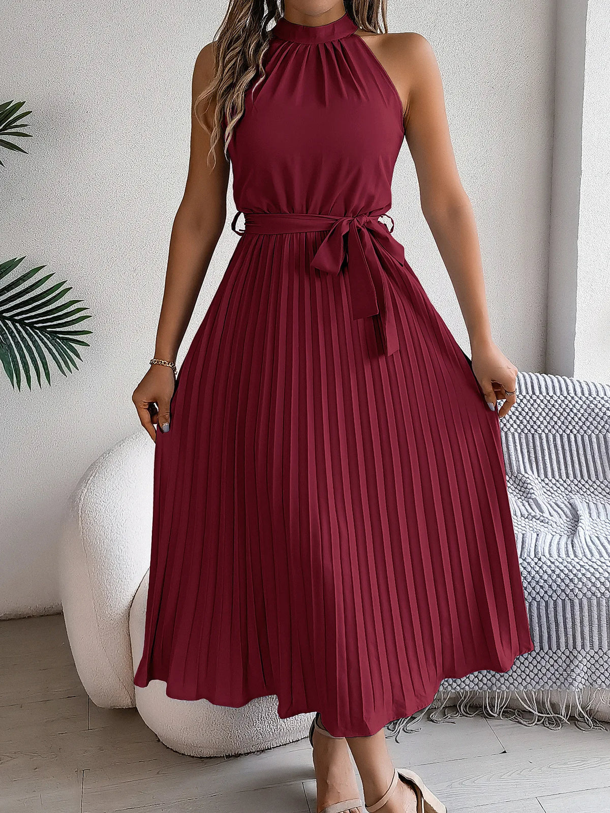 Robe plissée