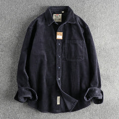 American Khaki Washed Long Sleeve Cotton Shirt