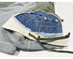 Army Patchwork Shorts Multi Pockets Cargo Shorts