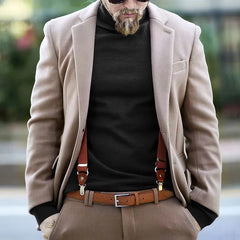 Cotton Half High Neck Base Sweater