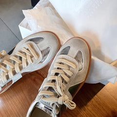 Vintage Wind Genuine Leather Board Shoes