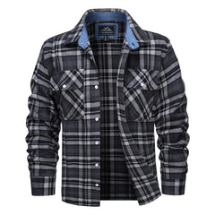 Plaid Flannel Shirts Long Sleeves Casual Cotton Shirt