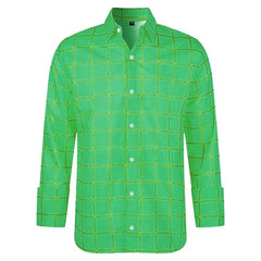 3D Plaid Print Long Sleeve Shirt Shirt