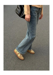 Vintage Wind Genuine Leather Board Shoes