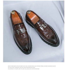 British Street Style Leather Loafers