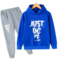Sportswear Boys and Girls Hoodie+Pants 2-piece Set 3-14 Years Old