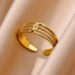 Gold Stainless Steel Rings