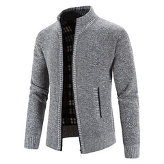 Sweater Jacket  Cold Coat Fleece Zipper Cardigan