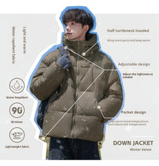Padded Lightweight Plump Warm Waterproof Hooded down jacket