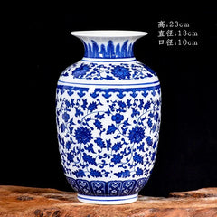 VASE BLEU DECORATIF