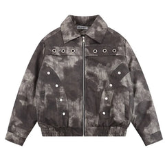Vintage Pu Leather Jackets Cotton Lined Thermal