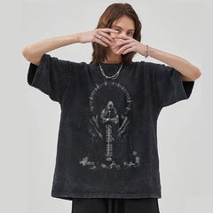 100% Cotton Vintage  Punk Rock Sleeveless Tshirts Gothic Vests