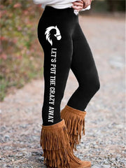 Leggings Beautiful 3D Printing Middle-Waiste Stretch Pant