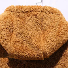 Hooded Solid Soft Cold-proof Thermal Warm Bomber Jackets