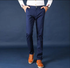 Plaid Trousers Slim Pants Gray Stripe