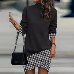 Turtleneck Long Sleeve Dress