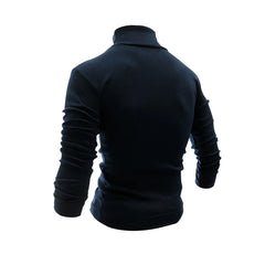 Cotton Half High Neck Base Sweater