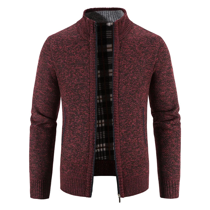 Sweater Jacket  Cold Coat Fleece Zipper Cardigan