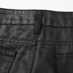 Cotton Tide Niche Wax Denim Pants