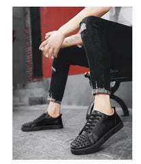 Sneakers Leather Skateboard Shoe