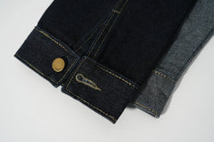 Block Denim Short Jacket
