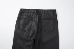 Cotton Tide Niche Wax Denim Pants
