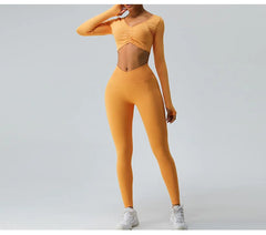 High Waist Cross Yoga Pants for Women