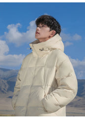 Padded Lightweight Plump Warm Waterproof Hooded down jacket