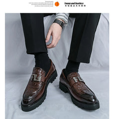 British Street Style Leather Loafers