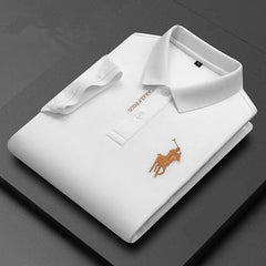 Embroidered Pure Popsicle Cotton Short Sleeved Polo Shirt