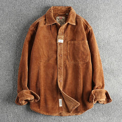 American Khaki Washed Long Sleeve Cotton Shirt