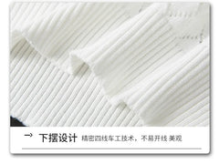 Men Knitwear 100% Cotton Sweater Pullover O-Neck