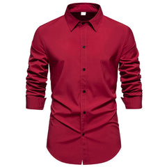Regular Fit Long Sleeve Shirt Button Up