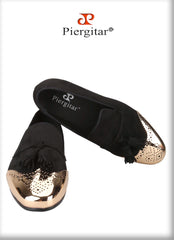 Mocassin en cuir noir