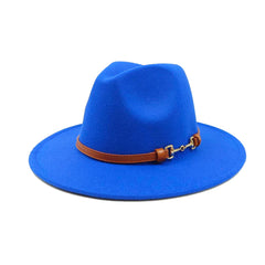 Vegan felt fedora hat wide brim hat