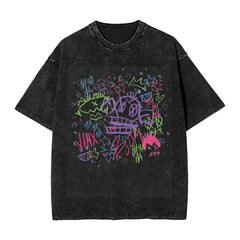 Arcane Jinx  Shirt Printed Washed Vintage  Novelty T-Shirts