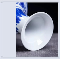 VASE BLEU DECORATIF