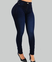 Jeans denim high waist jeans